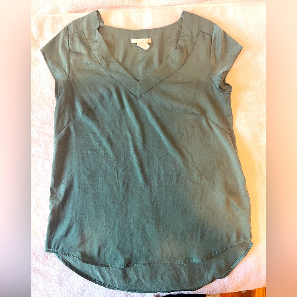 H&M green top